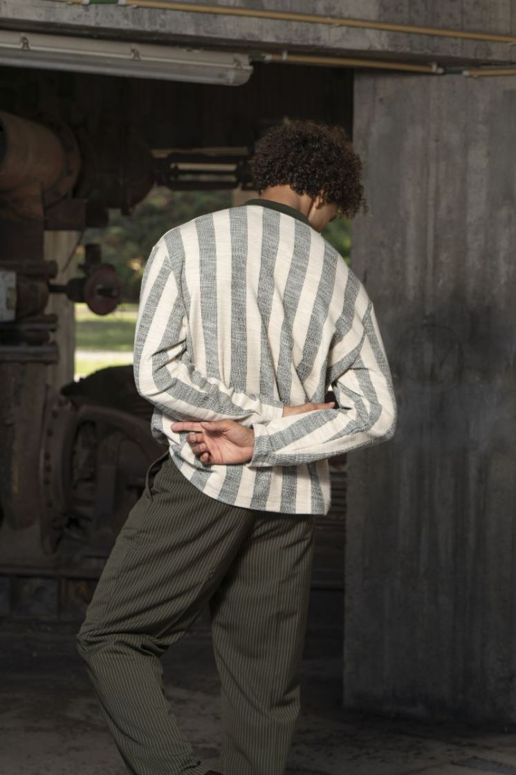 GREEN PINSTR