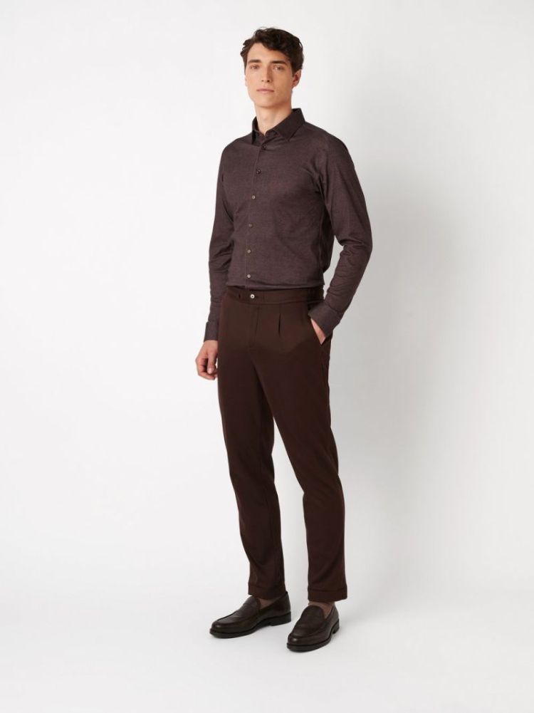 97528-3 SH-TWILL JERS 870 BROWN