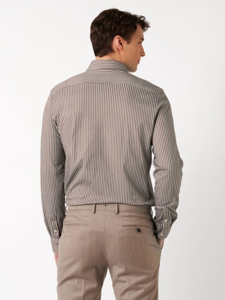 97207-4 SH-STRIPE 864 BROWN/WHITE