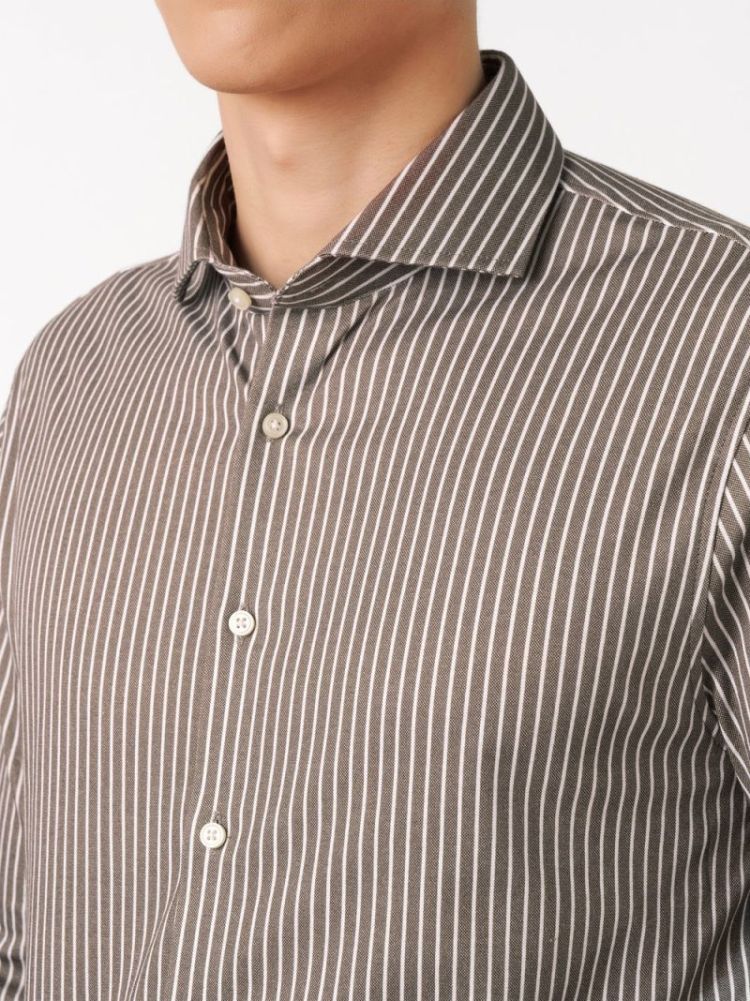 97207-4 SH-STRIPE 864 BROWN/WHITE