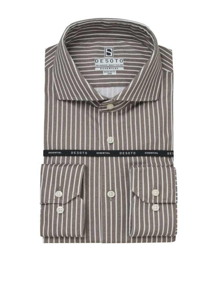 97207-4 SH-STRIPE 864 BROWN/WHITE