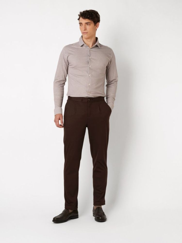 98228-3 SH-STRUCT JERS 871 BROWN/CREAM