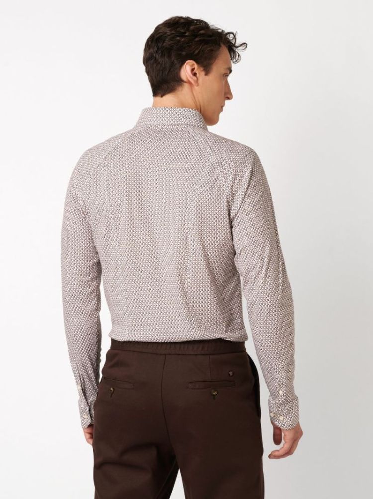 98228-3 SH-STRUCT JERS 871 BROWN/CREAM