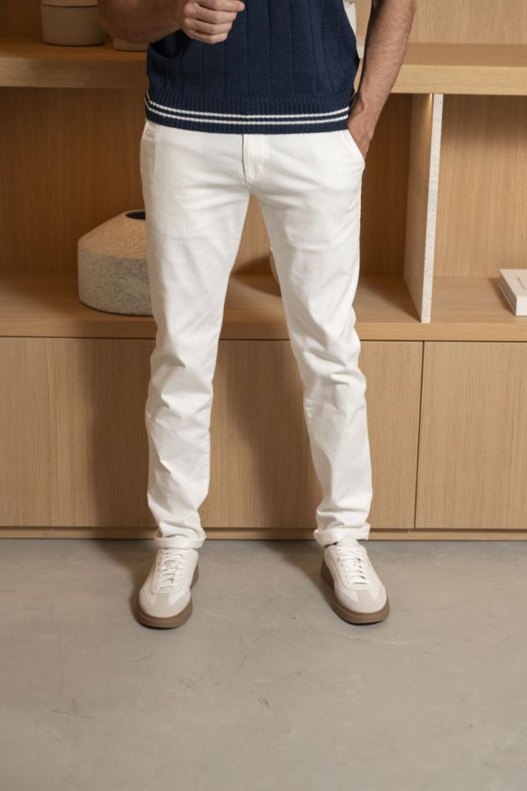 152121 FLEX CHINO OFF WHITE
