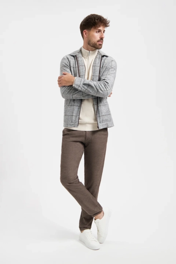 84152104 CHINO WOOL LOOK 241 BROWN