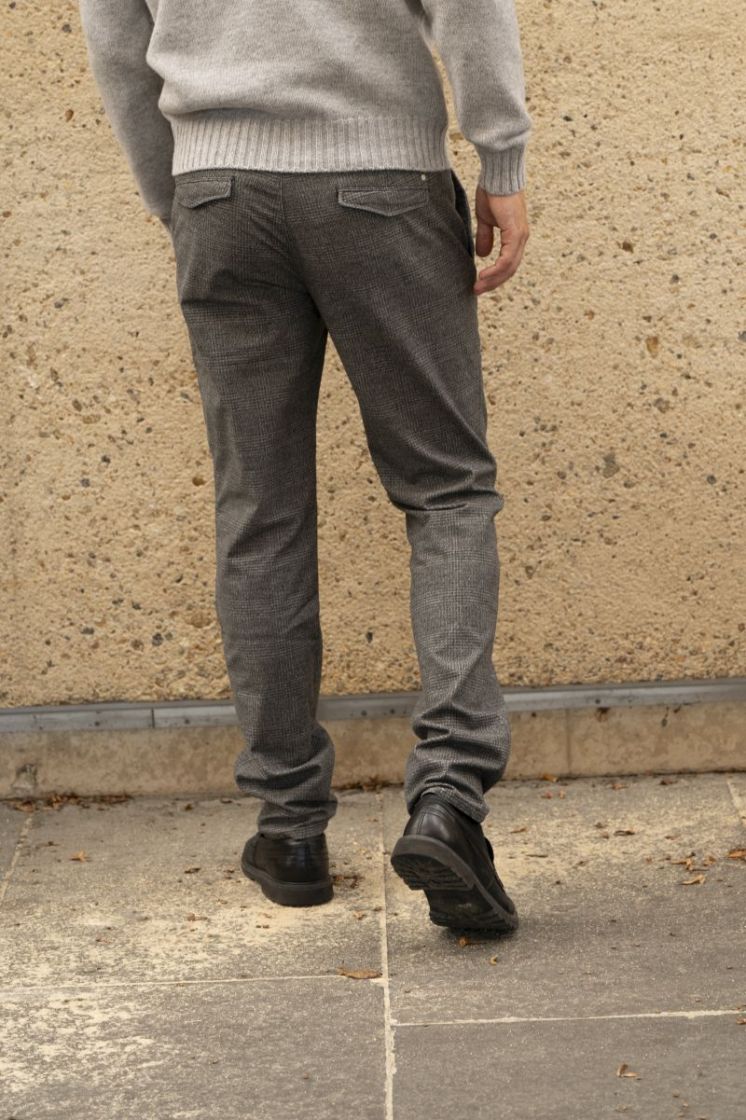 84666204 PRESTIGE CHINO 049 GREY CHECK